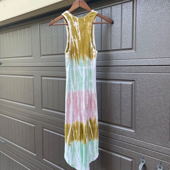 Young Fabulous & Broke Tie Dye Ribbed Midi Dress Small Sleeveless - Picture 5 of 13